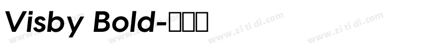 Visby Bold字体转换